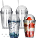 12oz Acrylic Dome Lid Snowglobe Cup